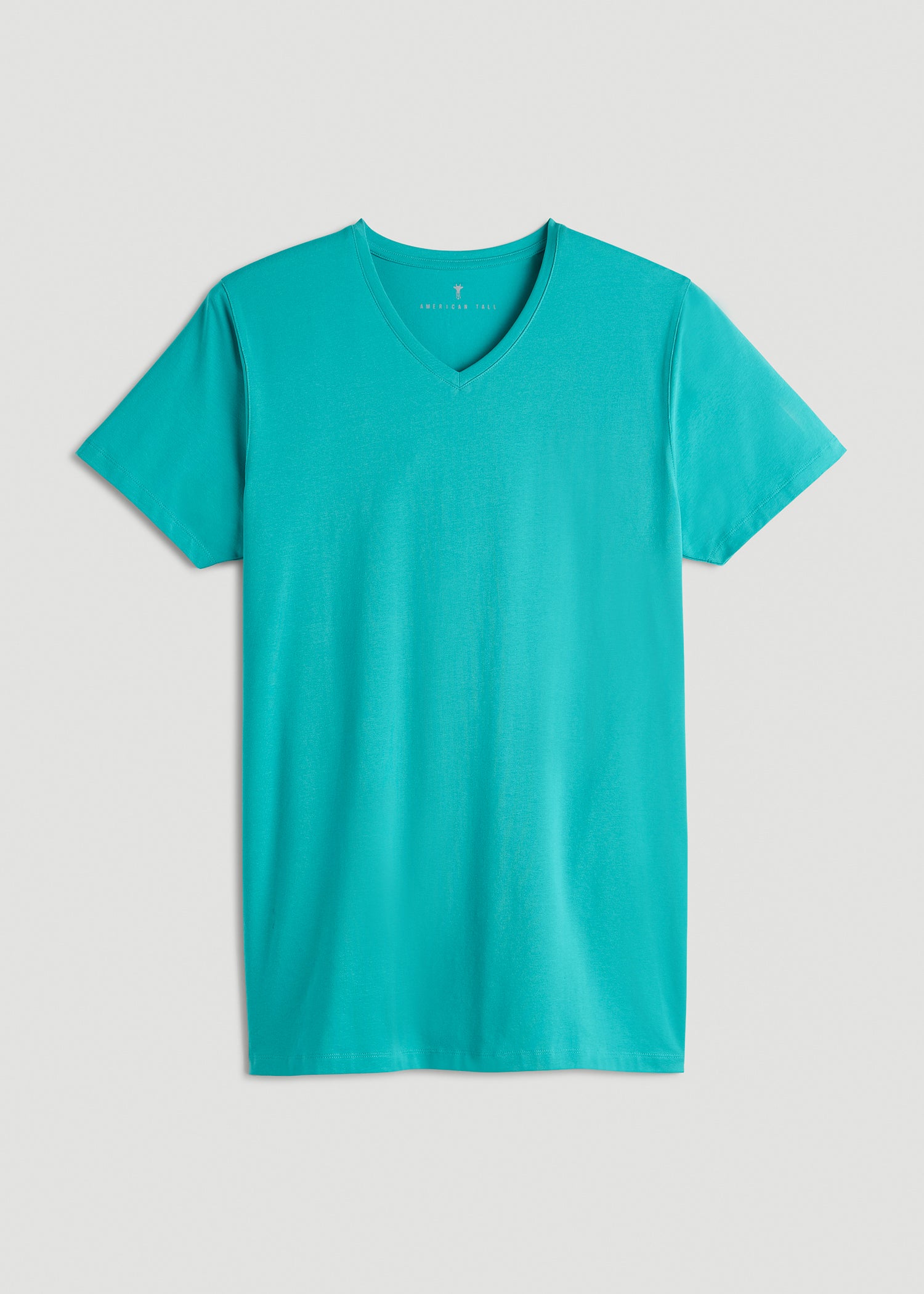 Stretch Cotton V-Neck T-Shirt for Tall Men | American Tall