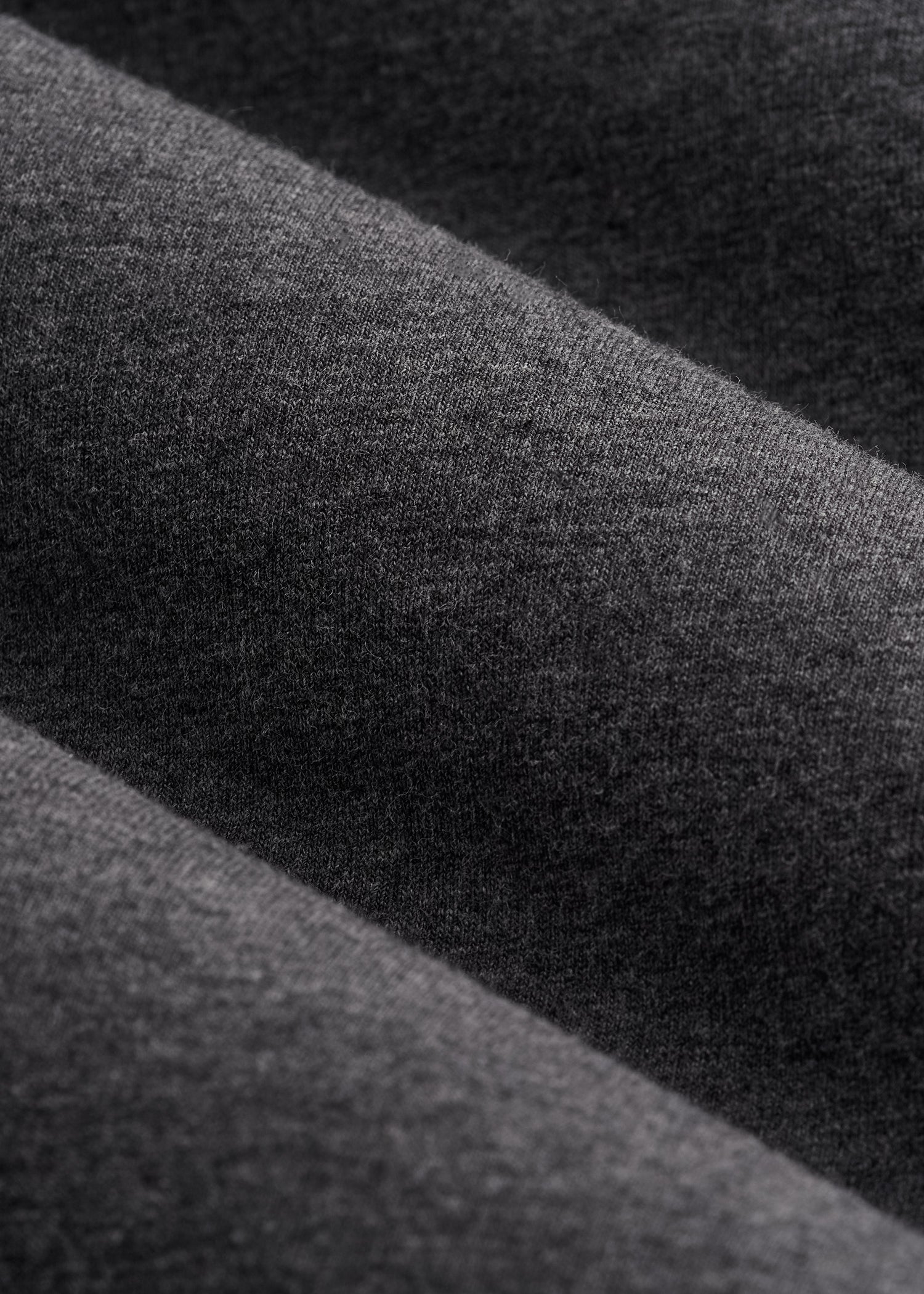 The Essential SLIM-FIT Long Sleeve Tee for Tall Men in Charcoal Mix