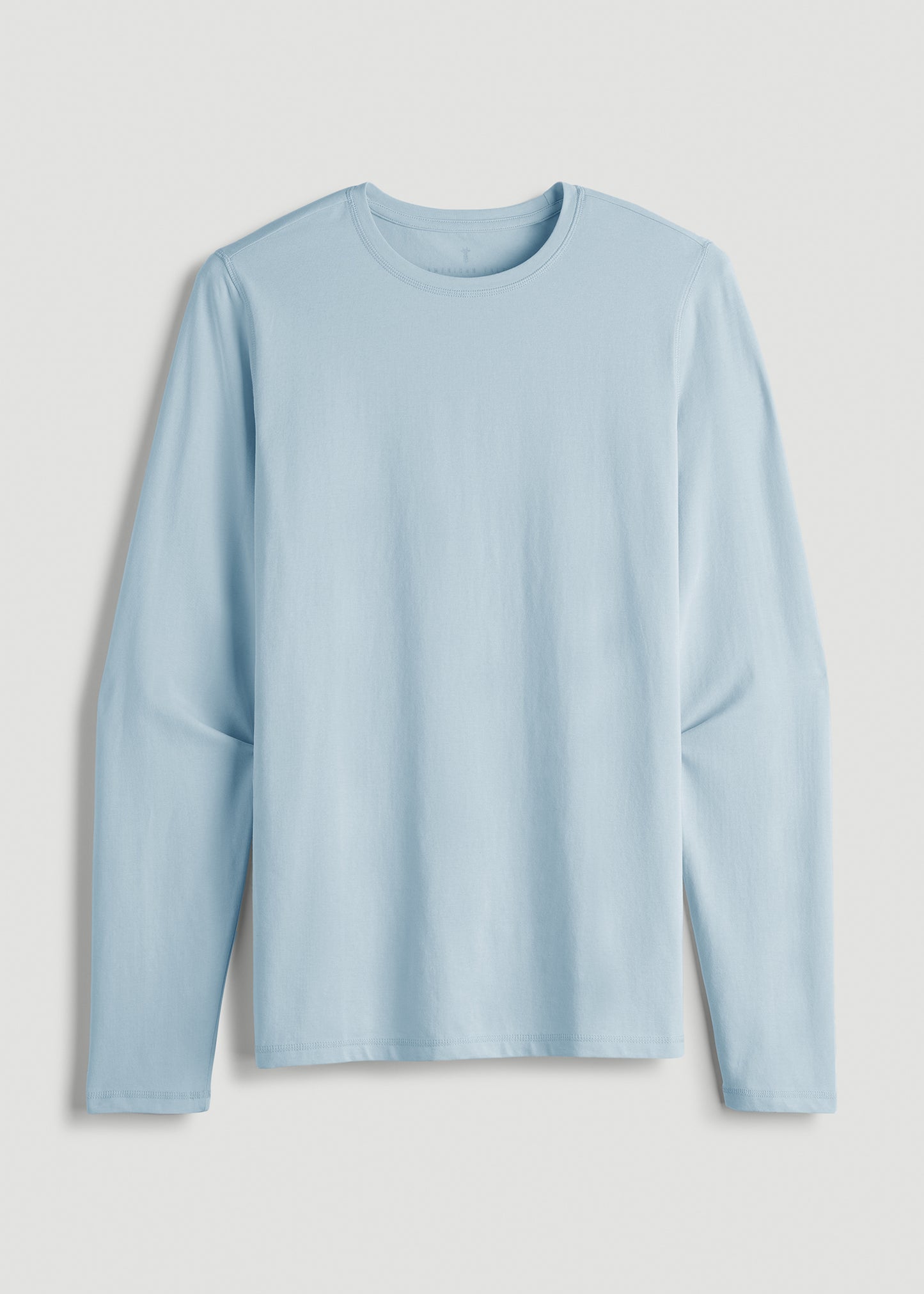 The Essential SLIM-FIT Long Sleeve Tee for Tall Men in Ice Blue