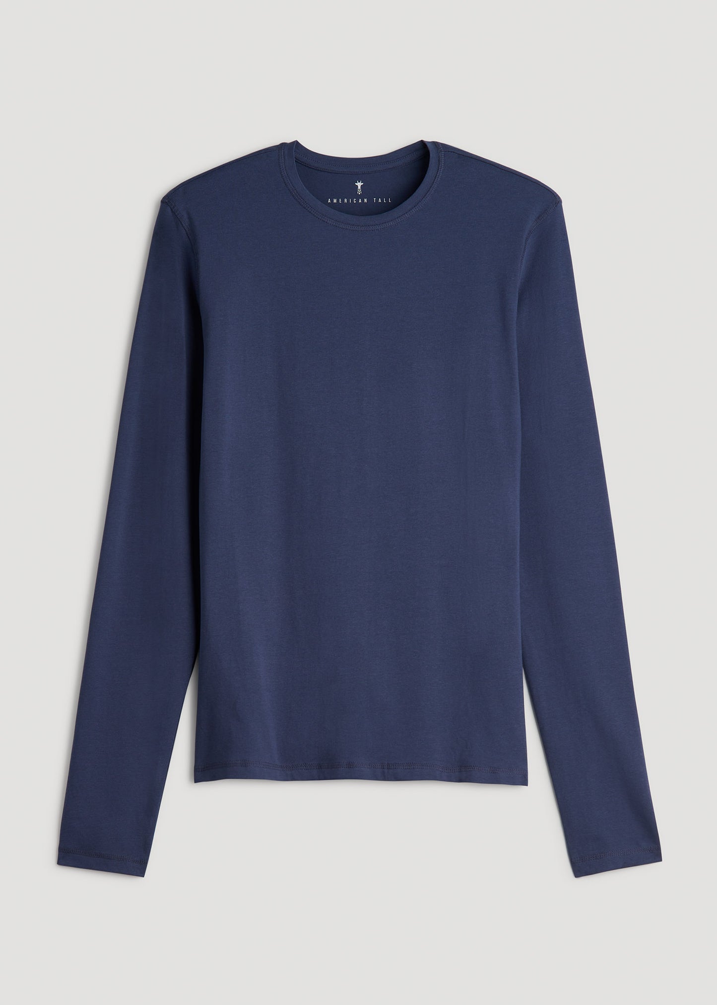 The Essential SLIM-FIT Long Sleeve Tee for Tall Men in Navy