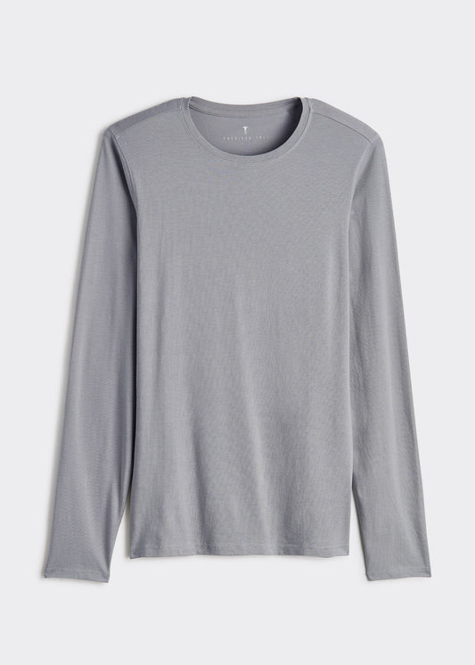 Original Essentials SLIM-FIT Long Sleeve Tall Men's T-Shirt in Sustained Grey