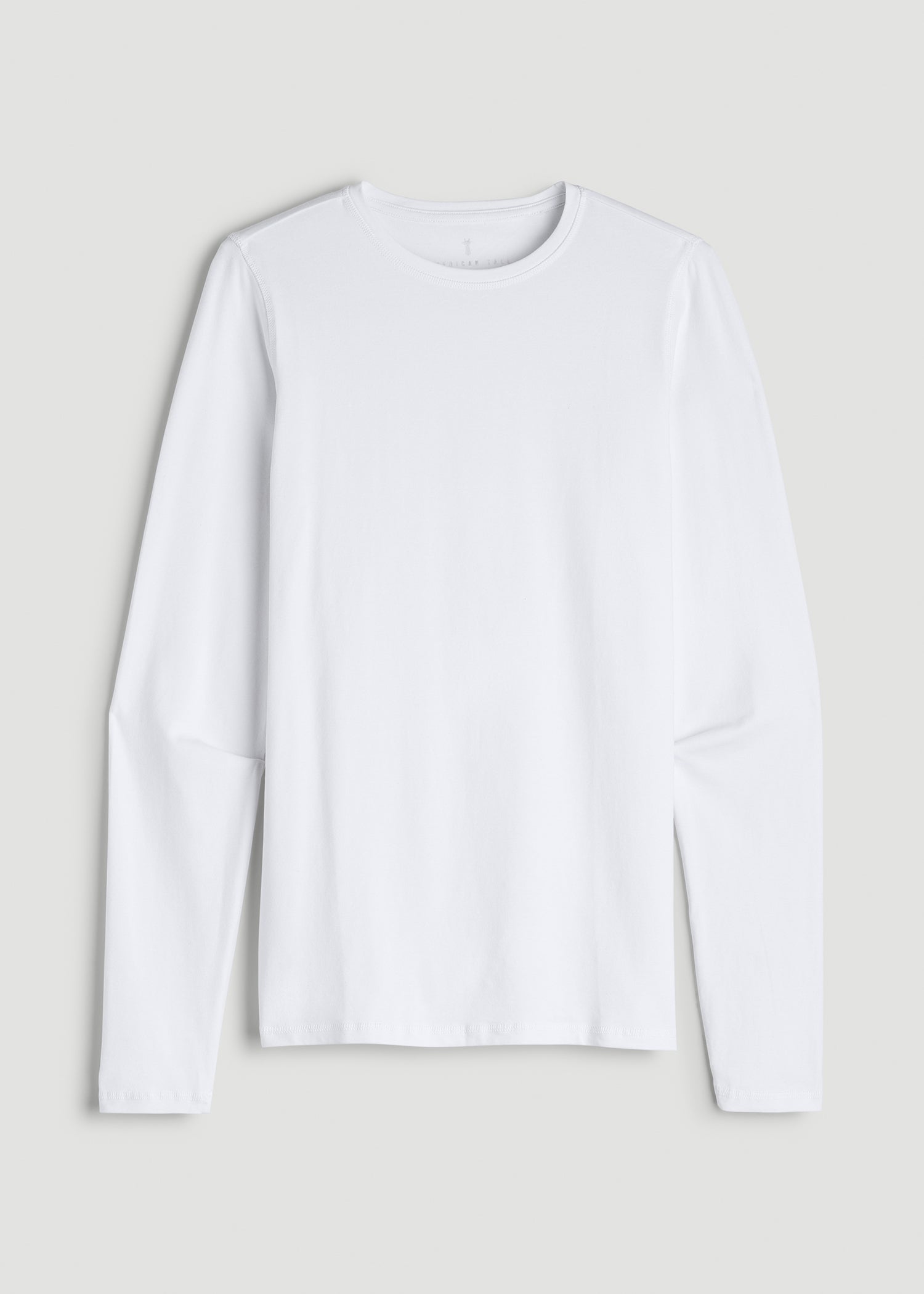 The Essential SLIM-FIT Long Sleeve Tee for Tall Men in White