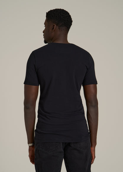 The Essential SLIM-FIT Crewneck Tee for Tall Men in Black