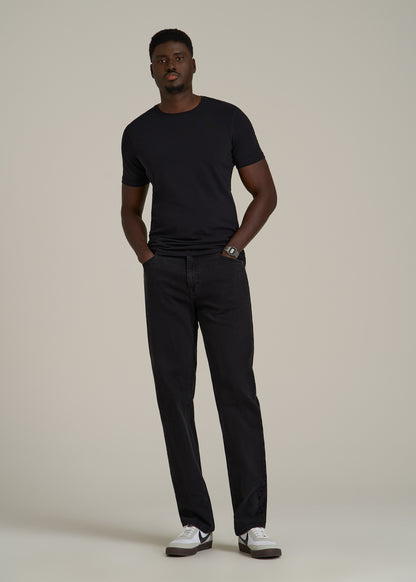 The Essential SLIM-FIT Crewneck Tee for Tall Men in Black