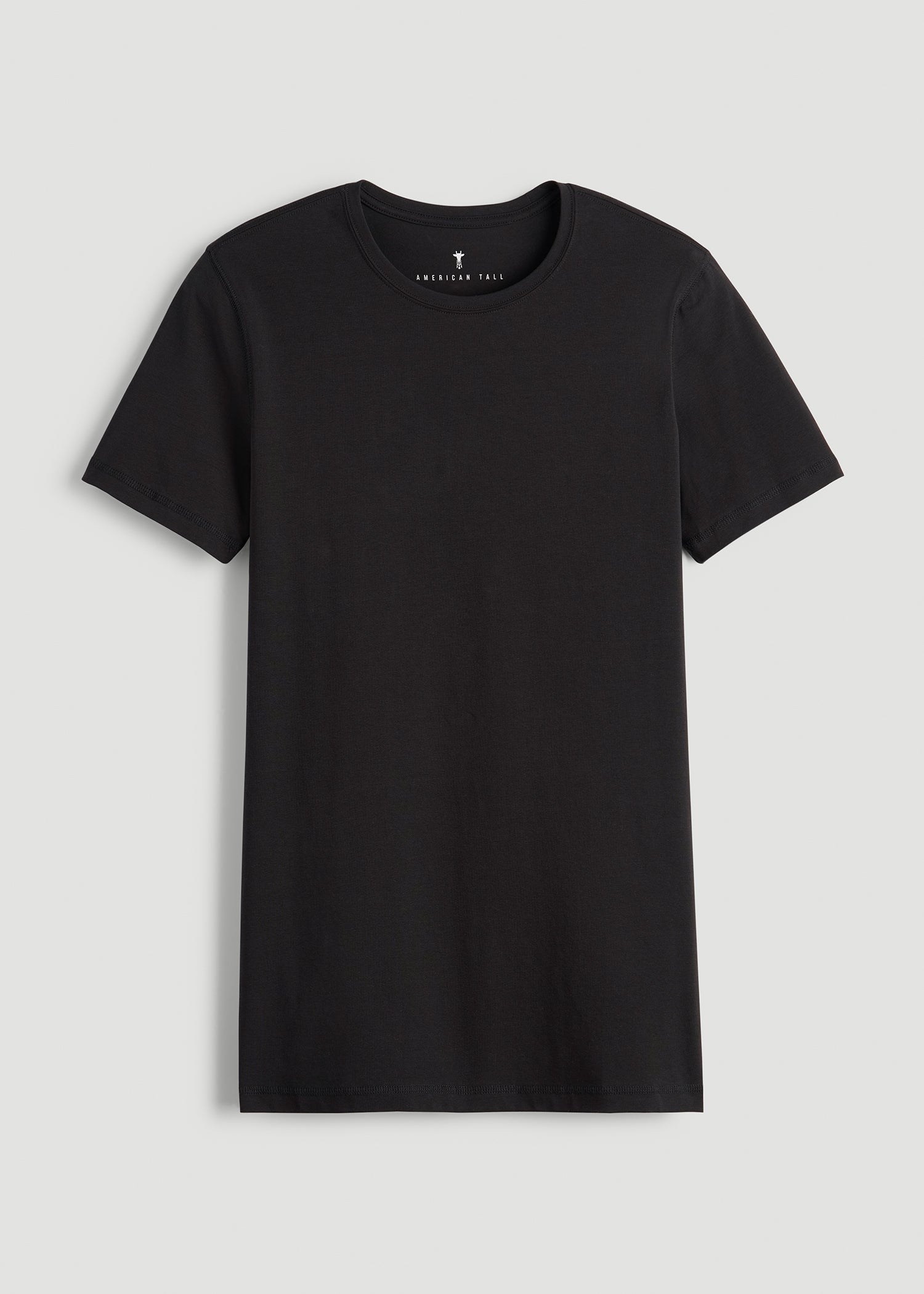 The Essential SLIM-FIT Crewneck Tee for Tall Men in Black
