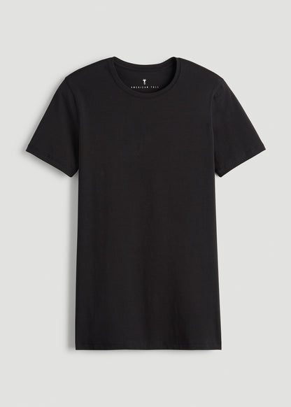The Essential SLIM-FIT Crewneck Tee for Tall Men in Black