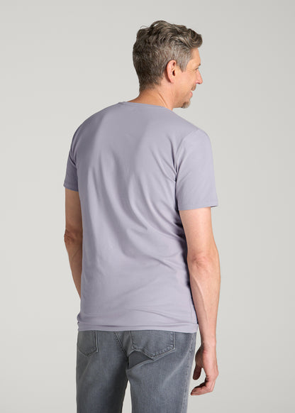 The Essential Slim Fit Crewneck Tee for Tall Men in Dusty Lilac