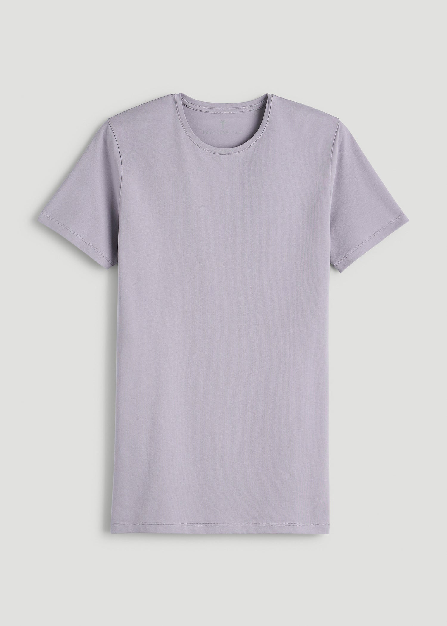 The Essential Slim Fit Crewneck Tee for Tall Men in Dusty Lilac