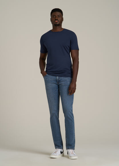 The Essential SLIM-FIT Crewneck Tee for Tall Men in Navy