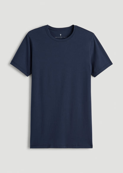The Essential SLIM-FIT Crewneck Tee for Tall Men in Navy