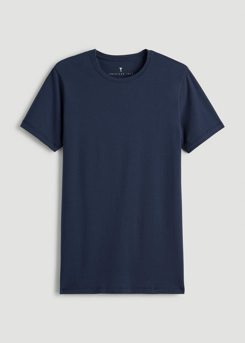 The Essential SLIM-FIT Crewneck Tee for Tall Men in Navy