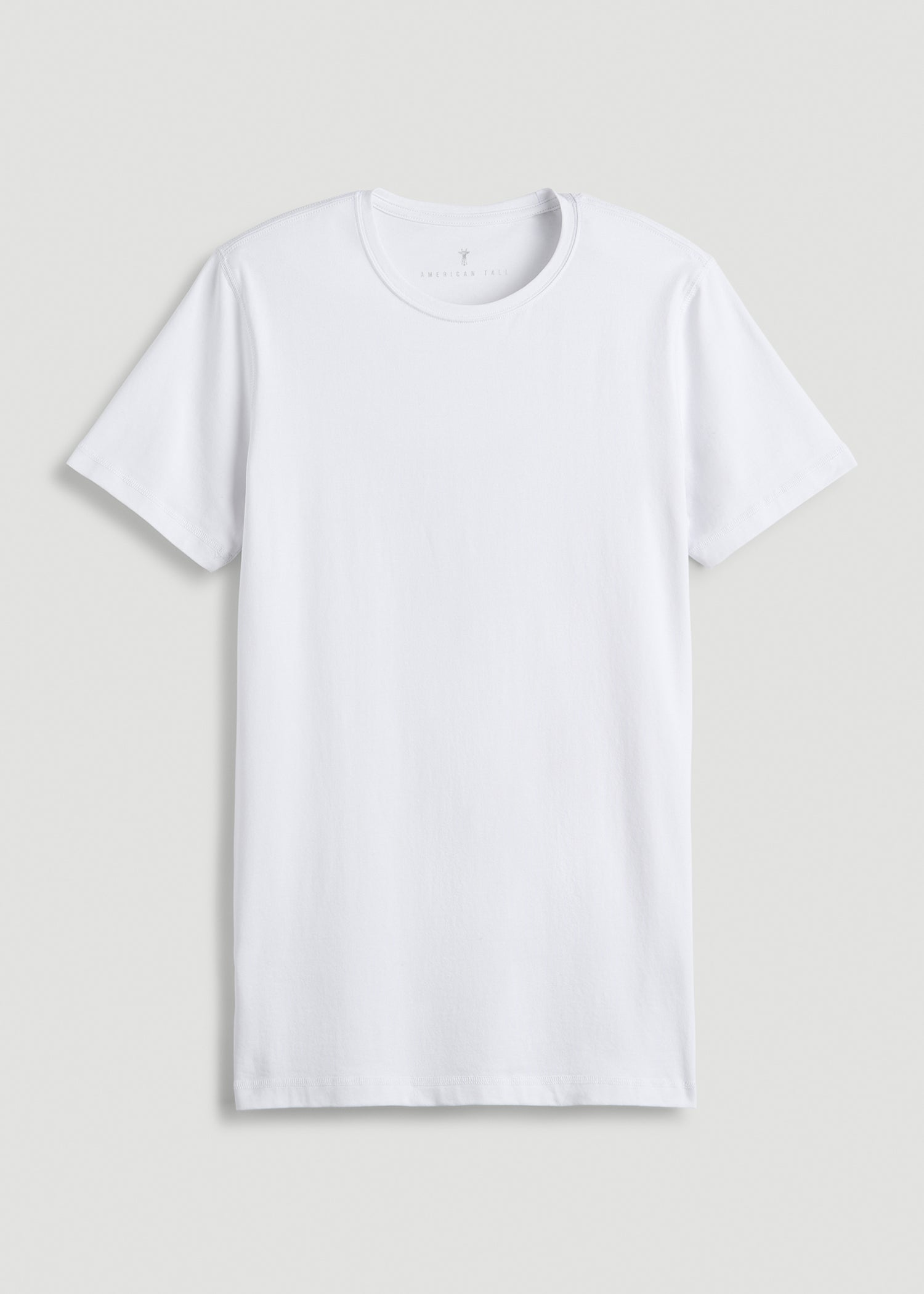 The Essential SLIM-FIT Crewneck Tee for Tall Men in White
