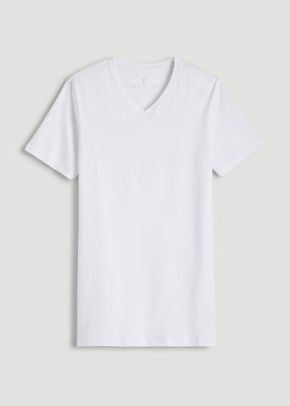 The Essential SLIM-FIT V-Neck Tee for Tall Men in White