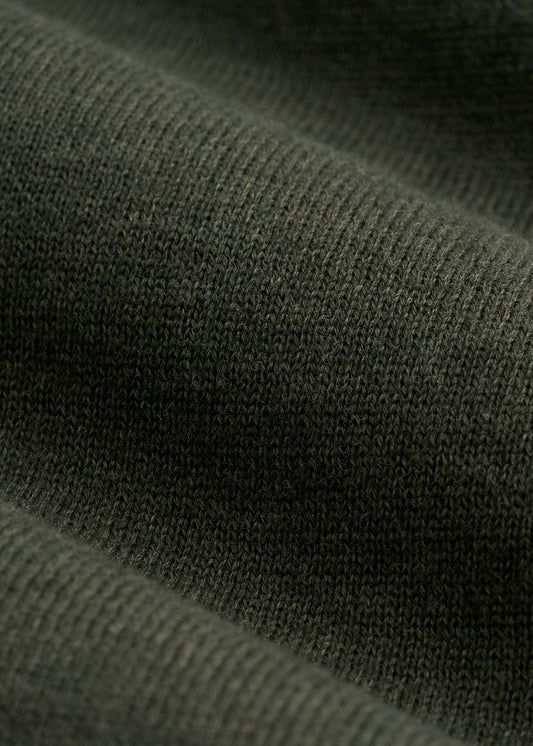 Everyday Quarter-Zip Tall Men's Sweater in Dark Olive Green