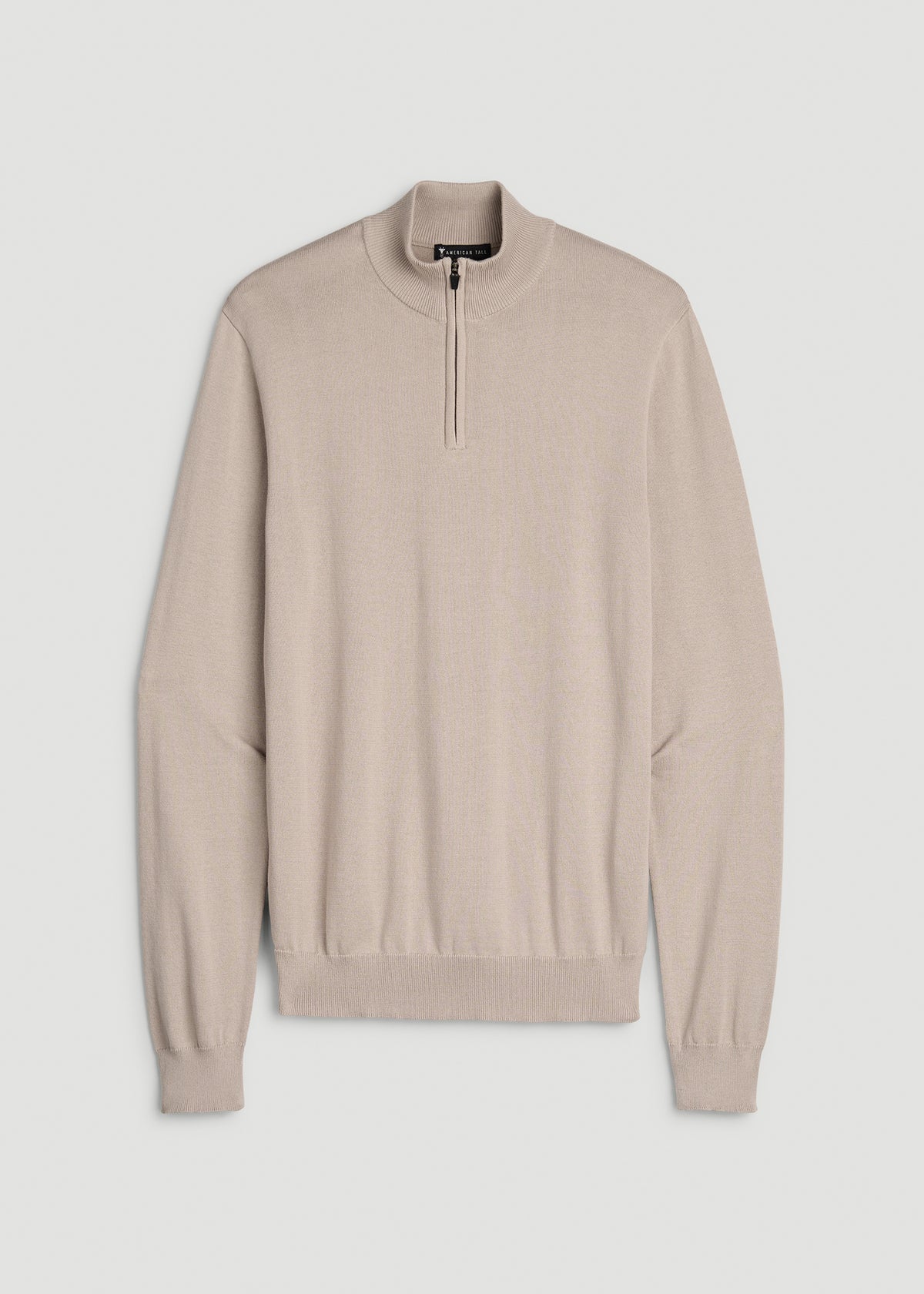 Everyday Quarter Zip Sweater for Tall Men in Simply Taupe