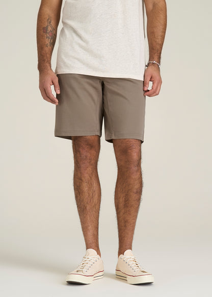 Everyday Comfort 5 Pocket Short for Tall Men in Dark Sand