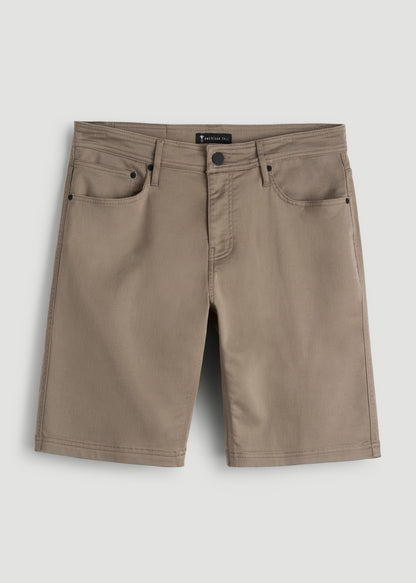 Everyday Comfort 5 Pocket Short for Tall Men in Dark Sand