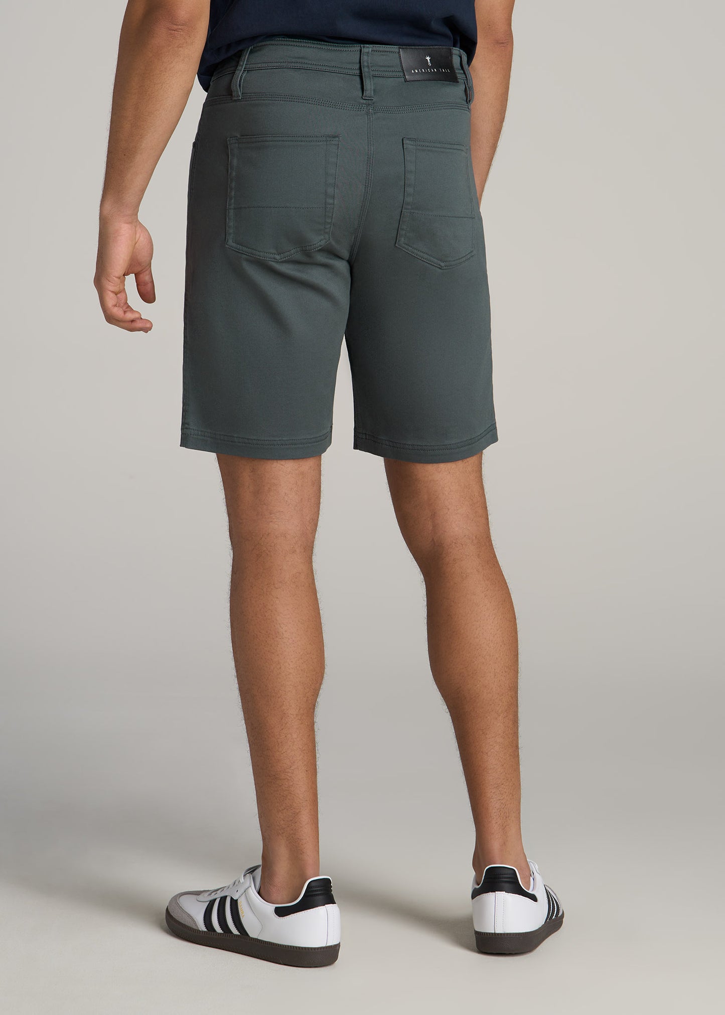 Everyday Comfort 5 Pocket Short for Tall Men in Soft Green