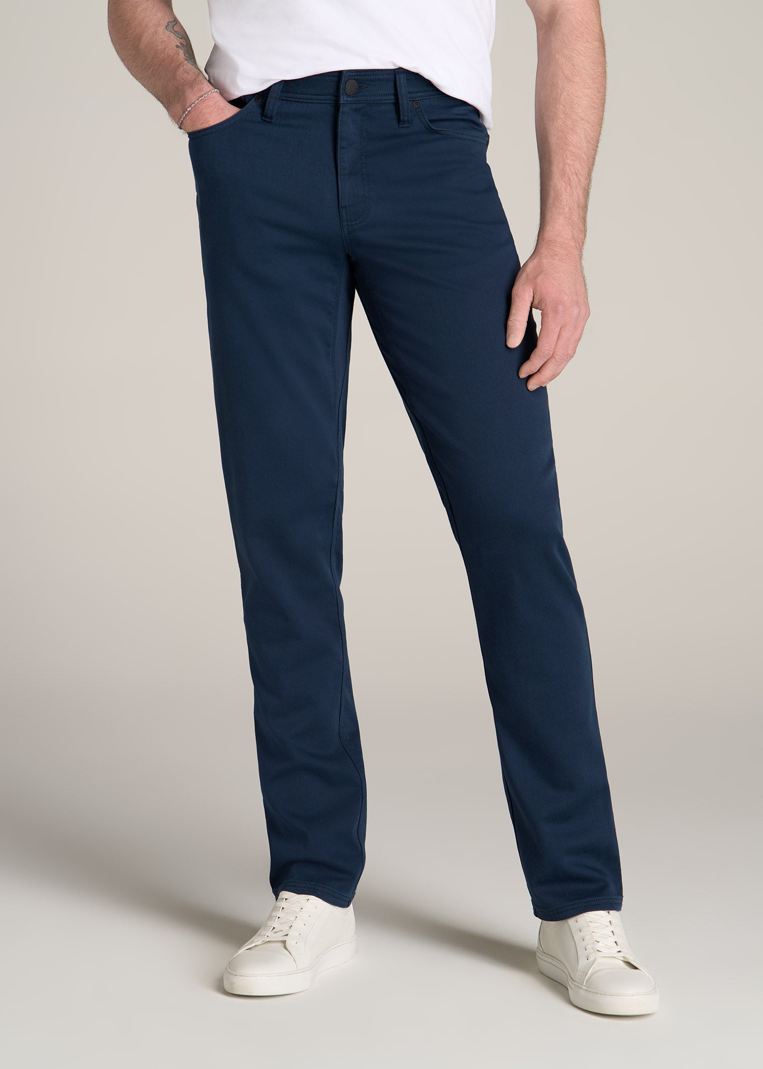 American-Tall-Men-Everyday-Comfort-Five-Pocket-Pant-Marine-Navy-front