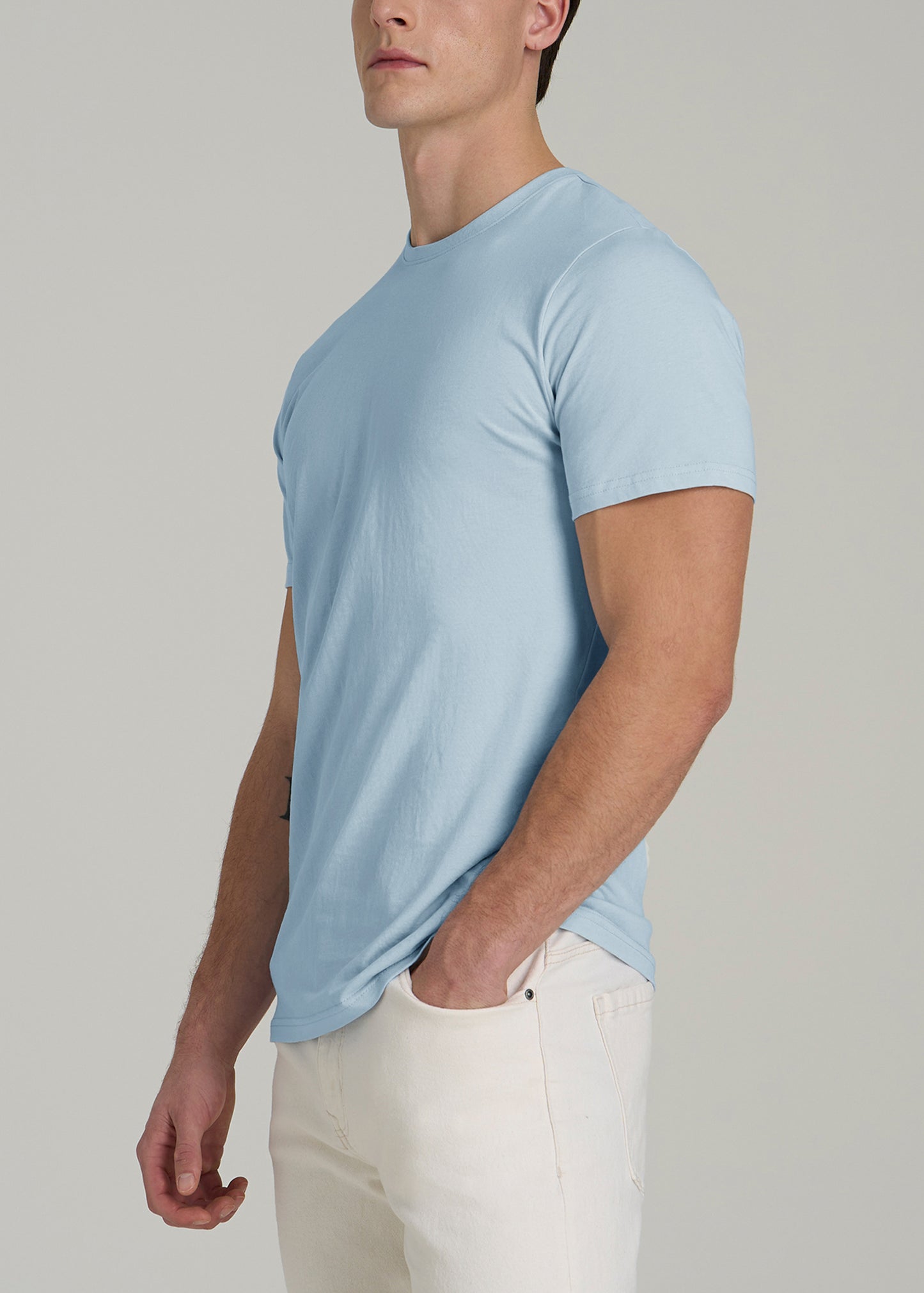 The Everyday REGULAR-FIT Crewneck Tall Men's T-Shirt in Ice Blue