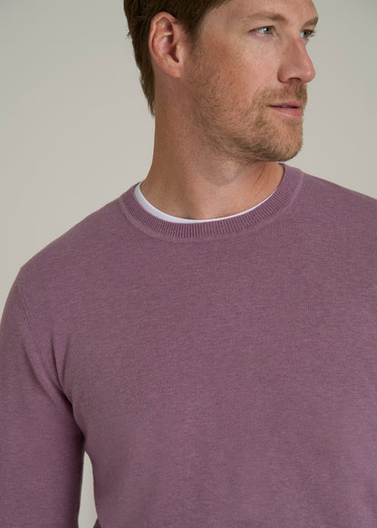 Everyday Crewneck Sweater for Tall Men in Grapeade