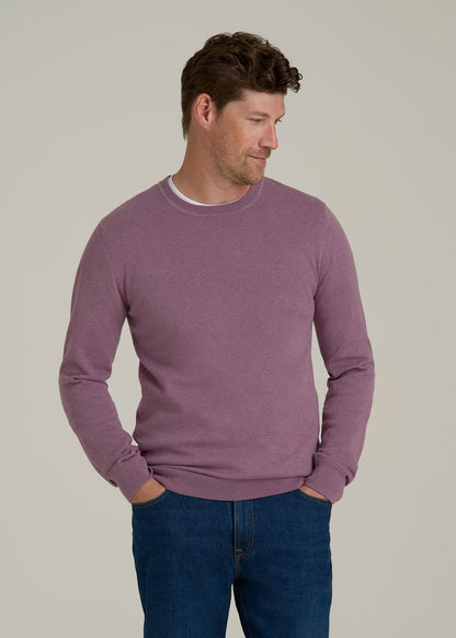 Everyday Crewneck Sweater for Tall Men in Grapeade
