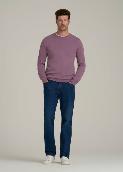 Everyday Crewneck Sweater for Tall Men in Grapeade