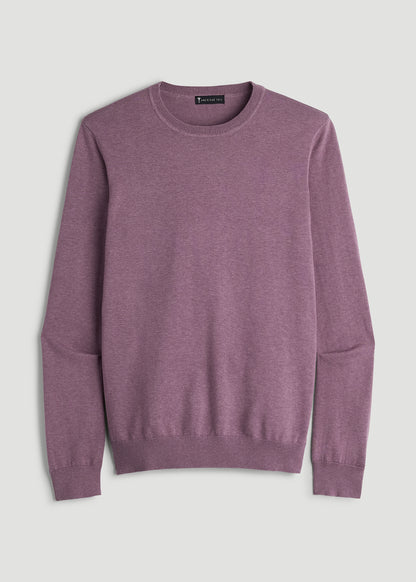 Everyday Crewneck Sweater for Tall Men in Grapeade