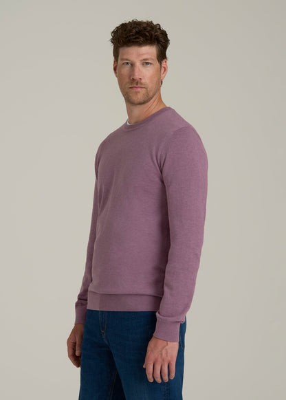 Everyday Crewneck Sweater for Tall Men in Grapeade