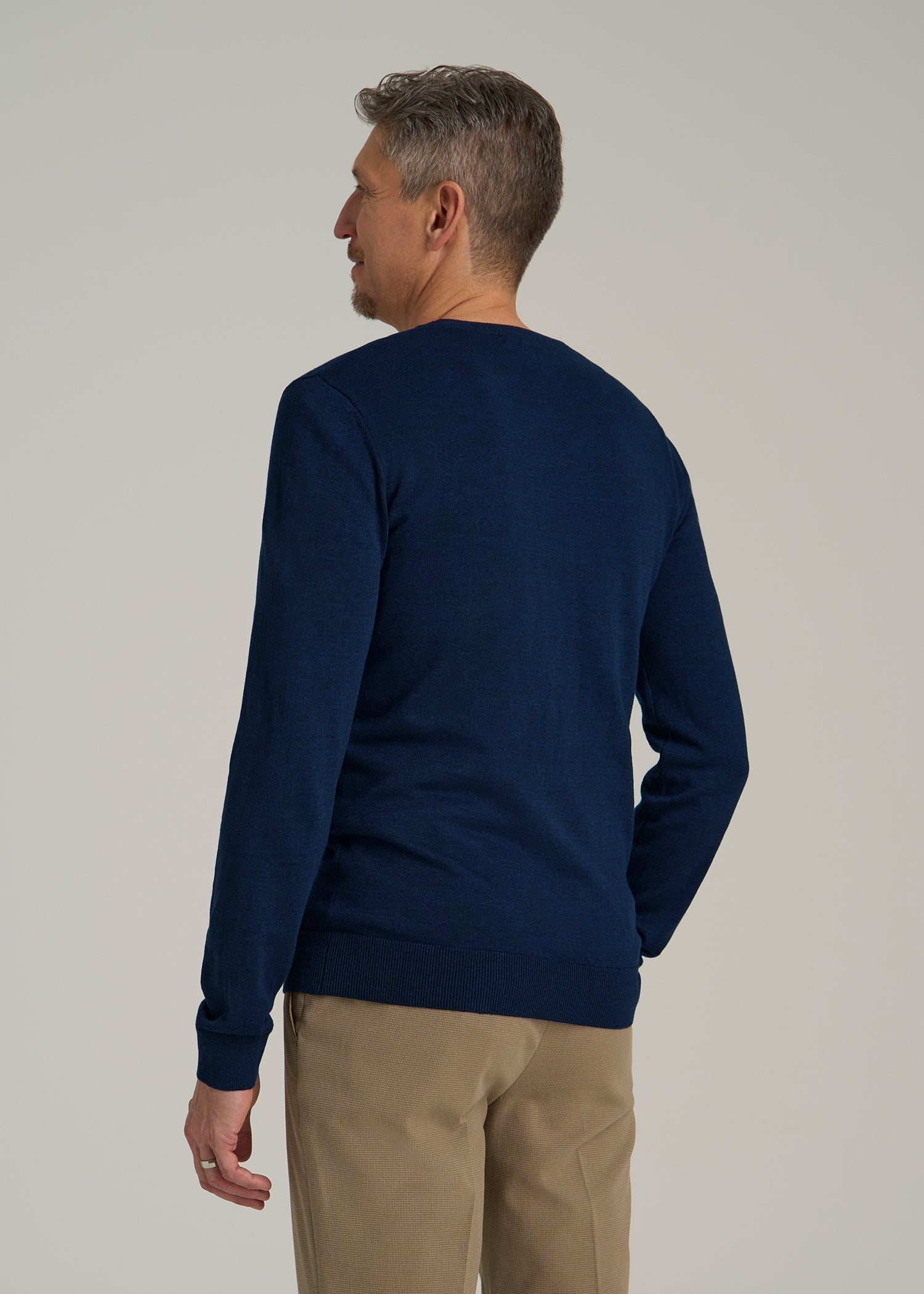Everyday Crewneck Sweater for Tall Men in Patriot Blue