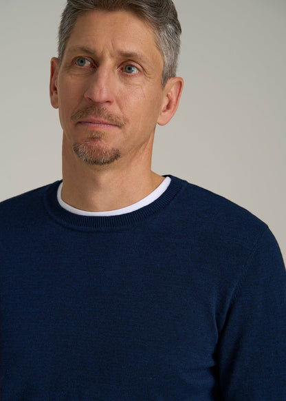 Everyday Crewneck Sweater for Tall Men in Patriot Blue