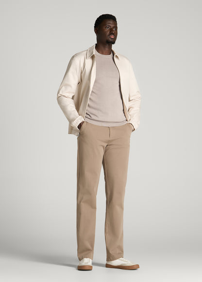 Everyday Crewneck Sweater for Tall Men in Simply Taupe