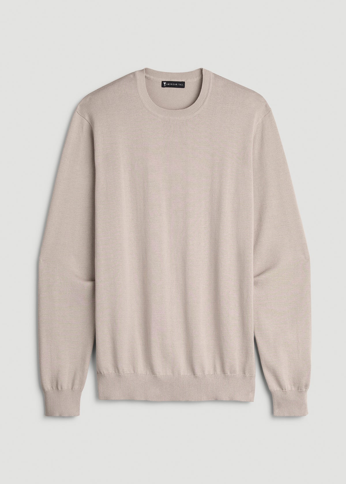 Everyday Crewneck Sweater for Tall Men in Simply Taupe