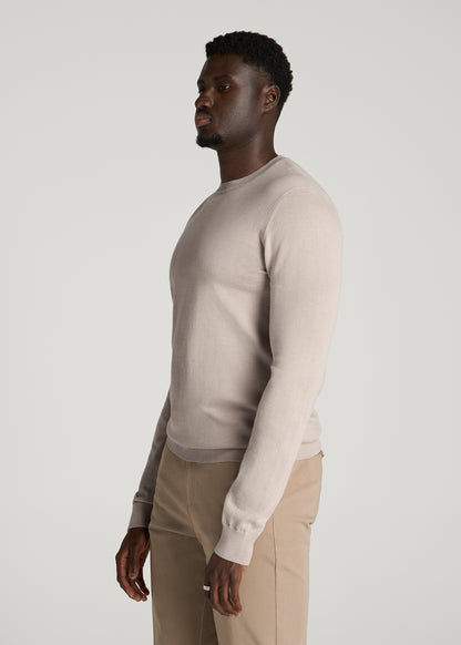 Everyday Crewneck Sweater for Tall Men in Simply Taupe