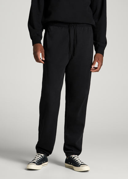Everyday Fleece Cinched Bottom Sweatpants for Tall Men in Black