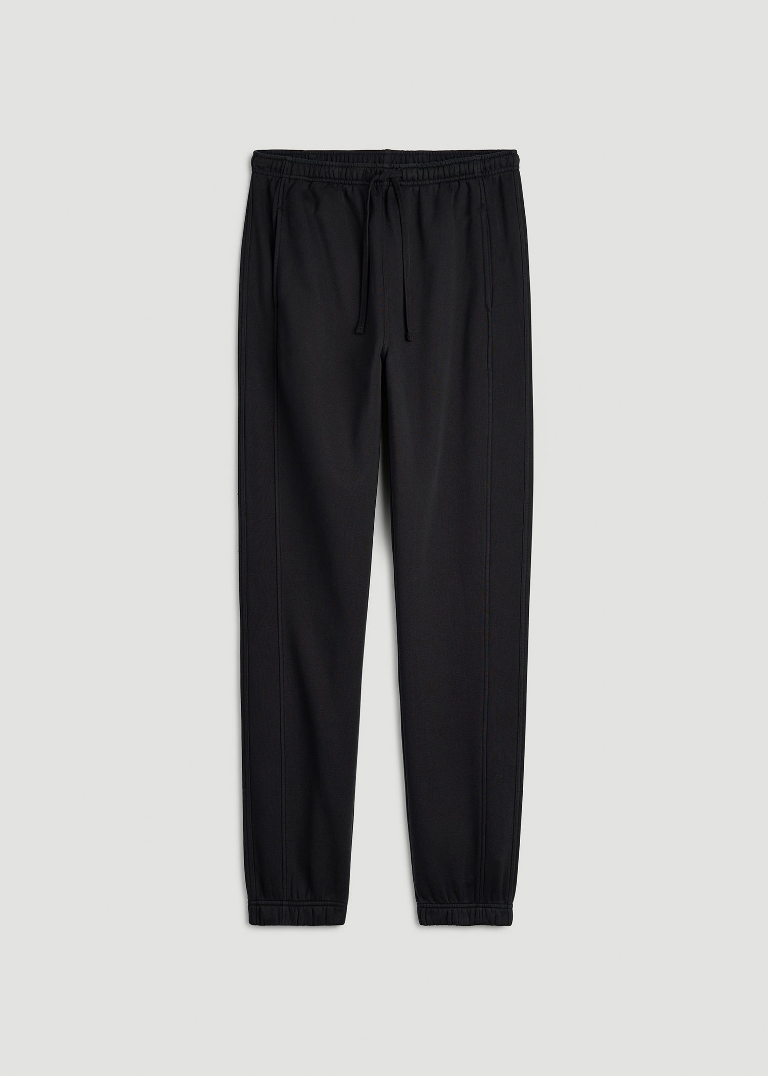 Everyday Fleece Cinched Bottom Sweatpants for Tall Men in Black