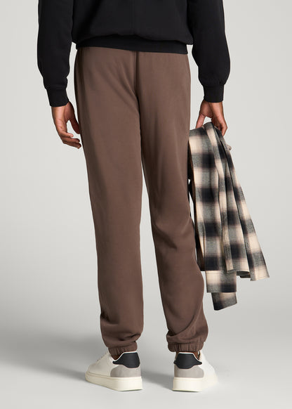 Everyday Fleece Cinched Bottom Sweatpants for Tall Men in Coffee Quartz