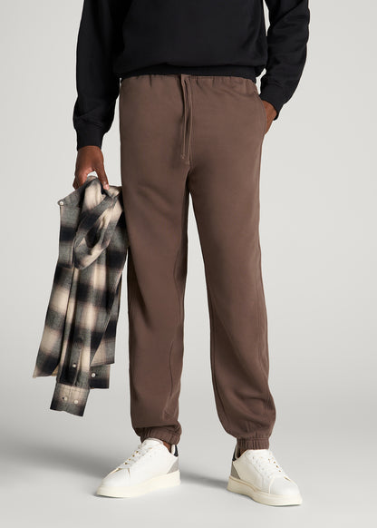 Everyday Fleece Cinched Bottom Sweatpants for Tall Men in Coffee Quartz