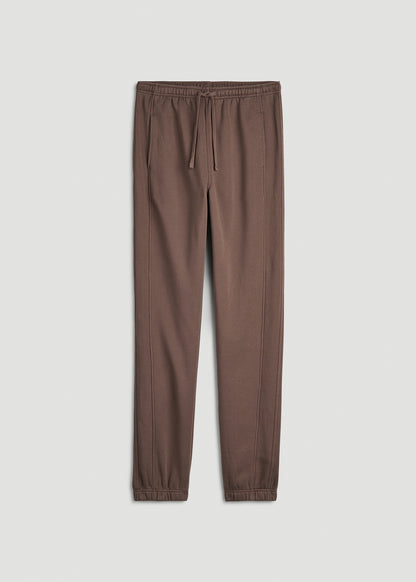 Everyday Fleece Cinched Bottom Sweatpants for Tall Men in Coffee Quartz