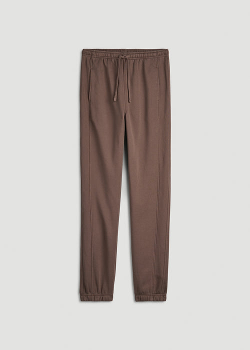 Everyday Fleece Cinched Bottom Sweatpants for Tall Men in Coffee Quartz