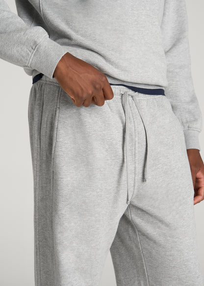 Everyday Fleece Cinched Bottom Sweatpants for Tall Men in Grey Mix