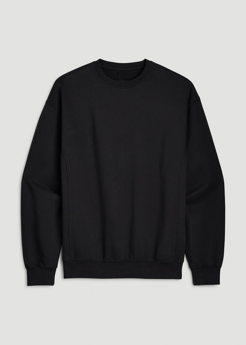 Everyday Fleece Crewneck for Tall Men in Black
