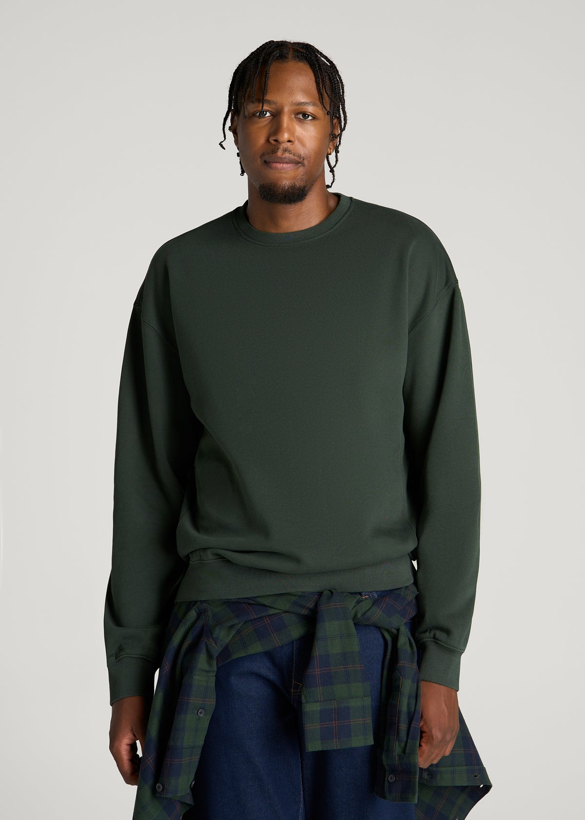 Everyday Fleece Crewneck for Tall Men in Boreal Forest