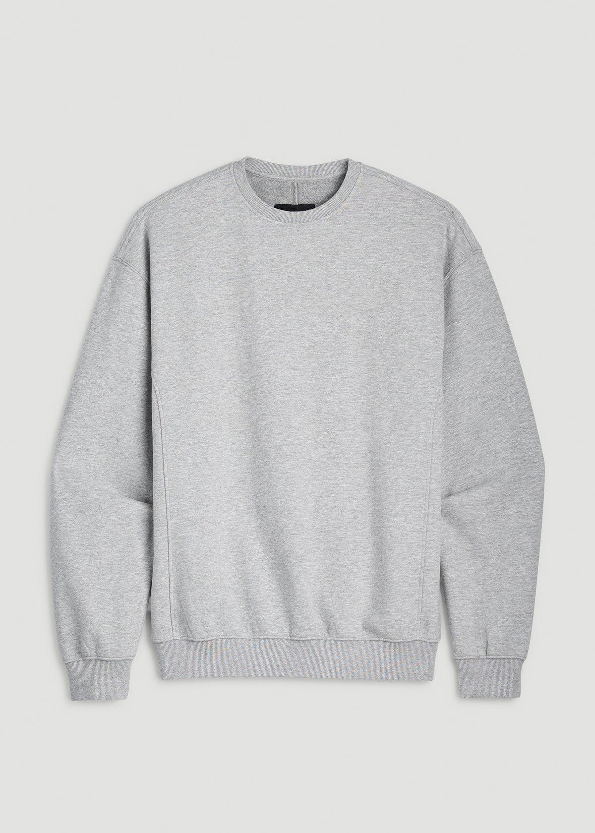 Everyday Fleece Crewneck for Tall Men in Grey Mix