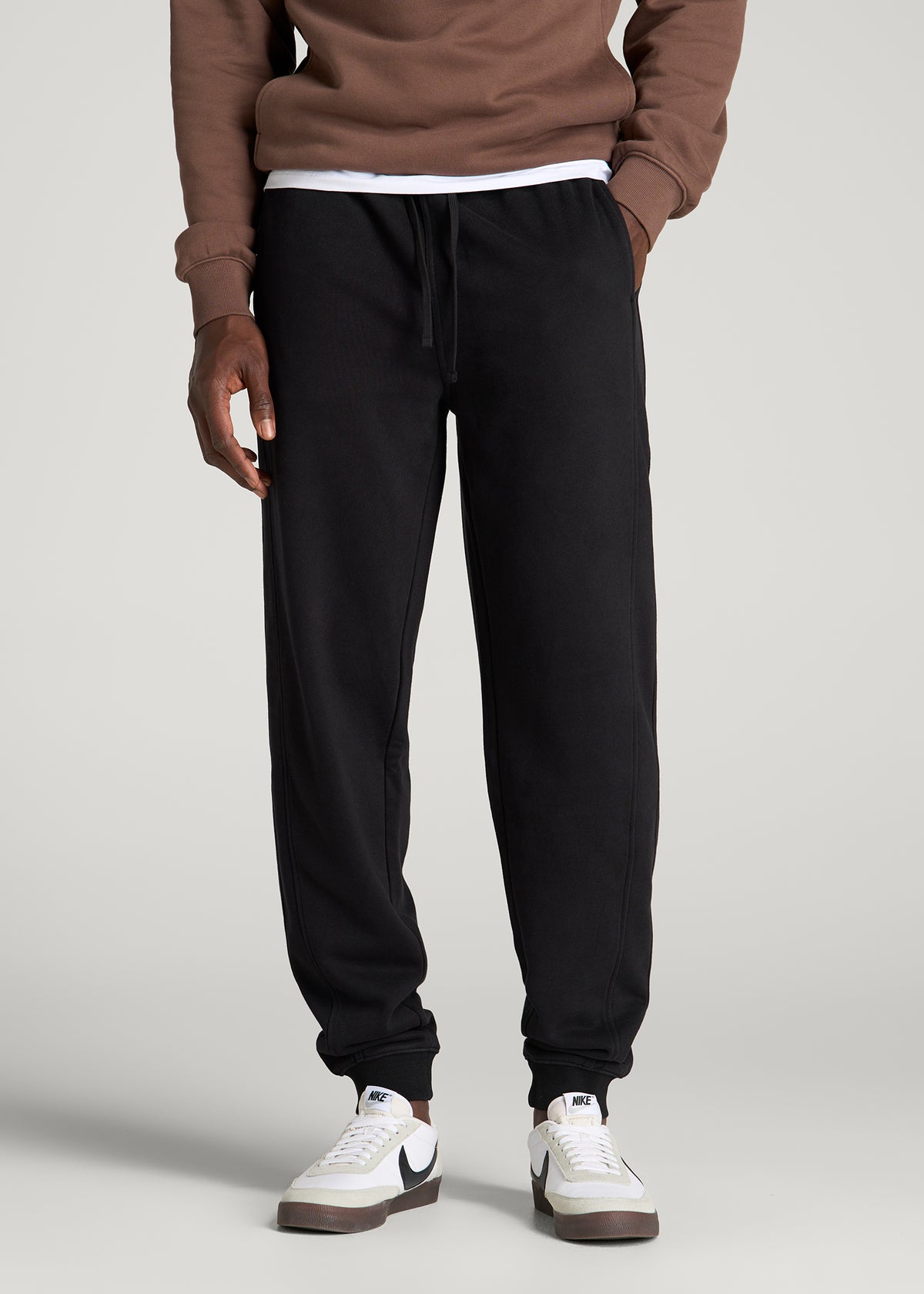Everyday Fleece Jogger for Tall Men in Black