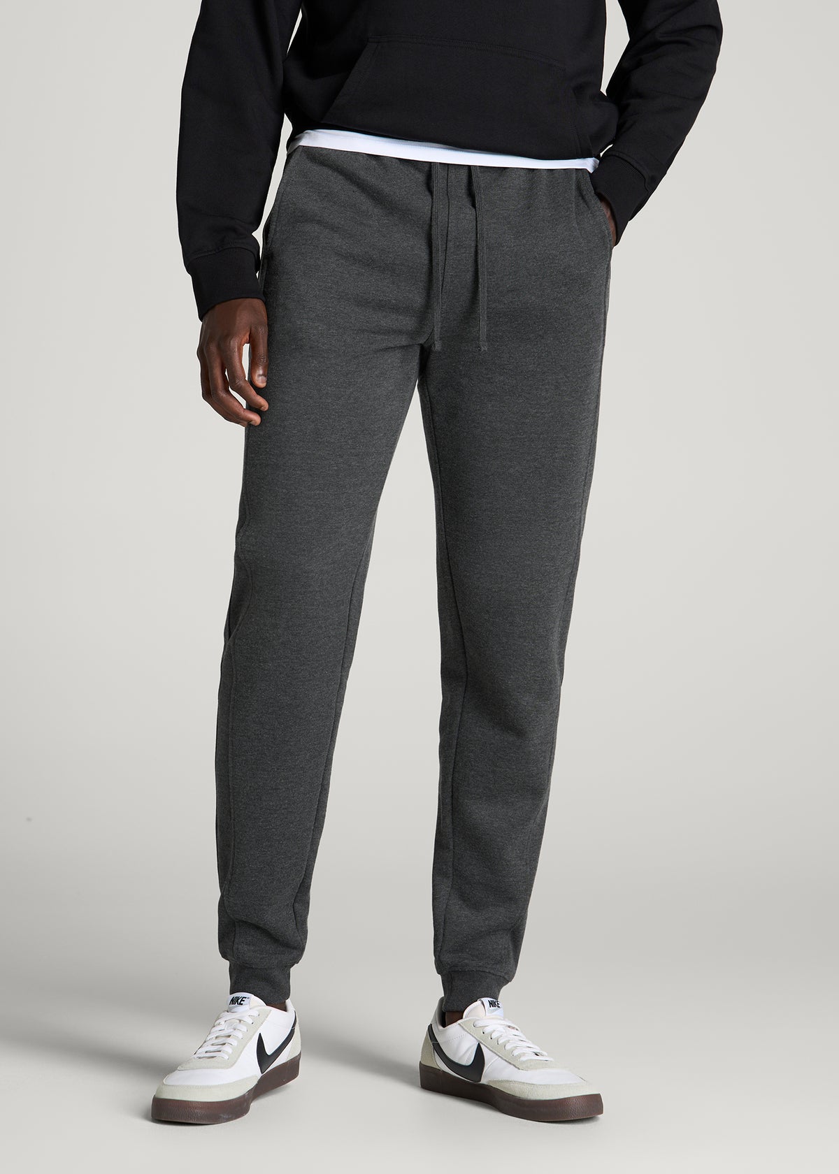 Everyday Fleece Jogger for Tall Men in Charcoal Mix