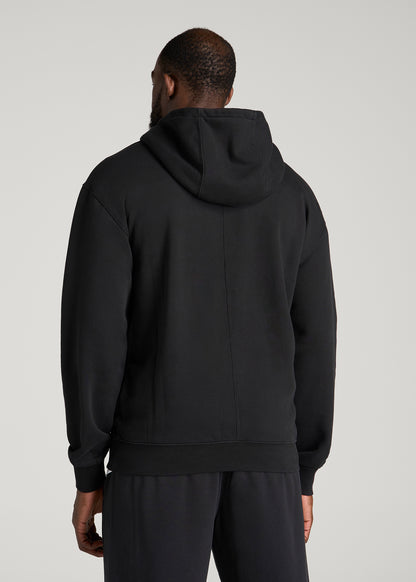 Everyday Fleece Popover Hoodie for Tall Men in Black