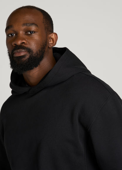 Everyday Fleece Popover Hoodie for Tall Men in Black