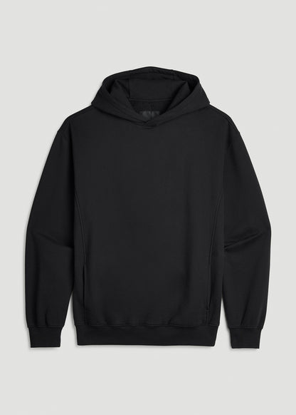 Everyday Fleece Popover Hoodie for Tall Men in Black