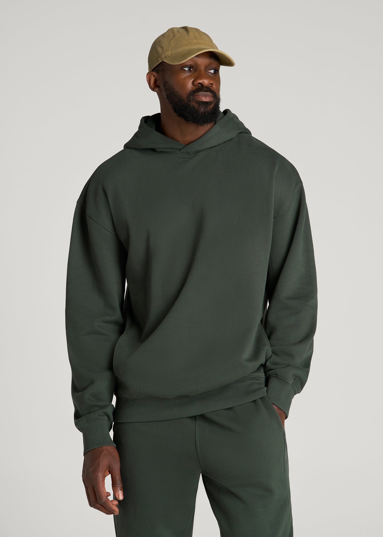 Everyday Fleece Popover Hoodie for Tall Men in Boreal Forest